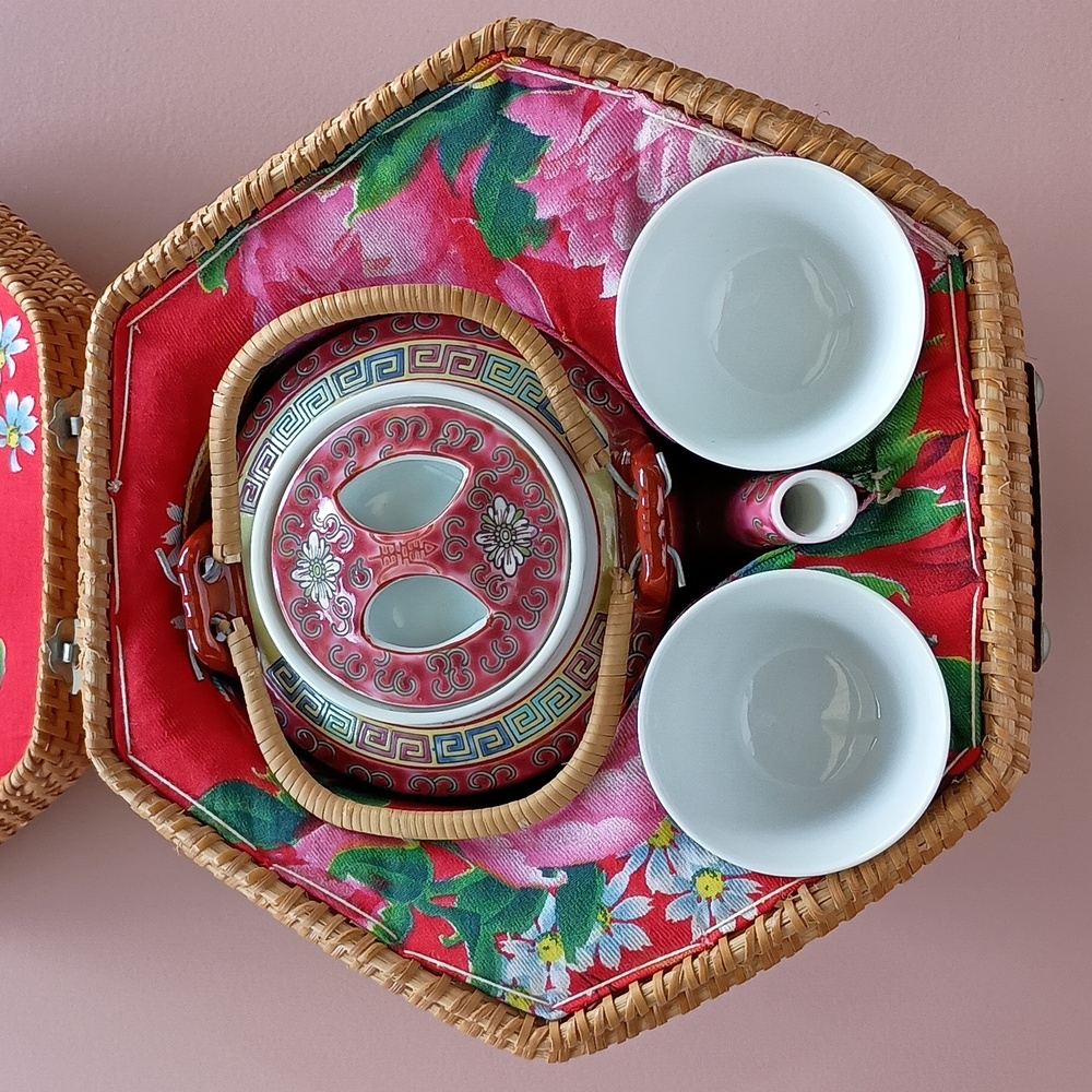 Chinese Famille Tea Set - Picture 3 of 14
